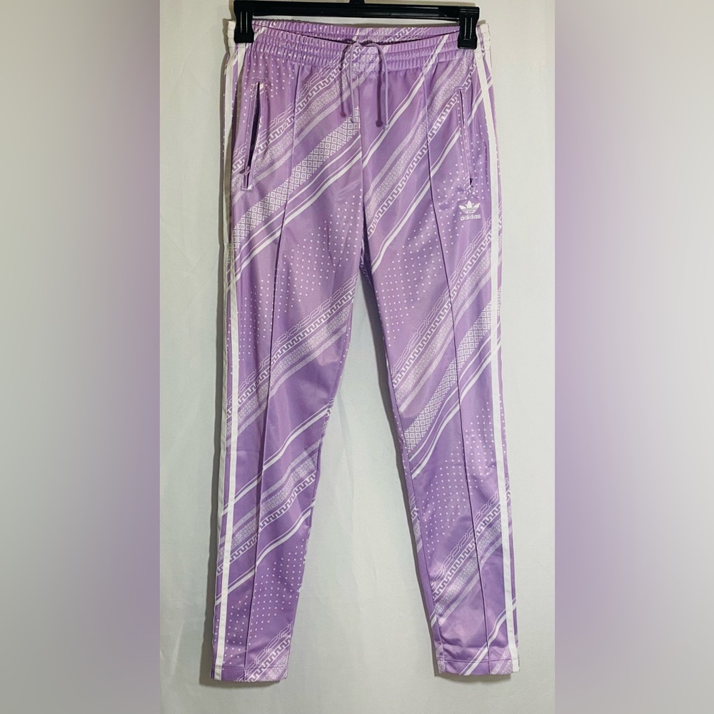 Adidas Originals SST Track Pants Women’s S, Purple White, Walking Yoga Casual